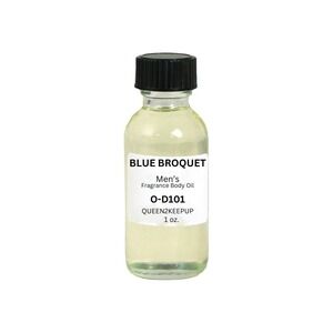 Blue Broquet Men's Body Oil Fresh Citrus Juniper and Rosemary Scent 1 oz